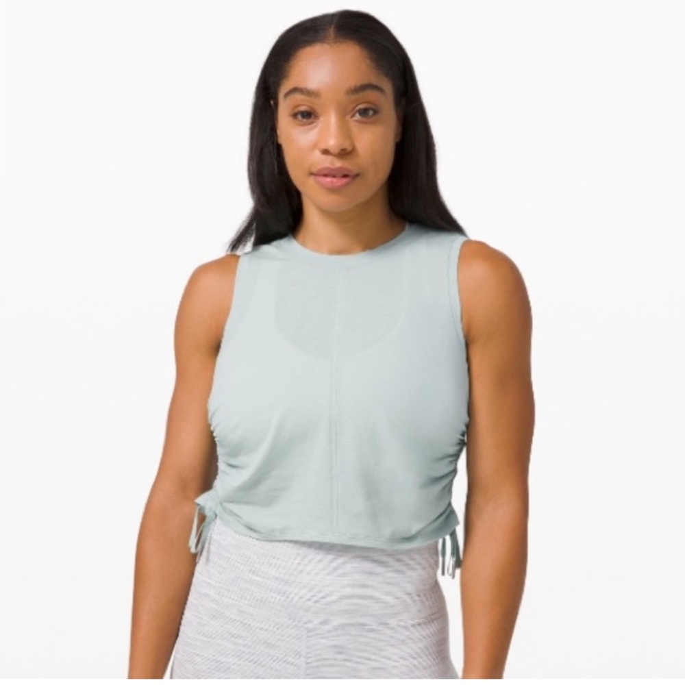 Lululemon Cinch It Up Tank Top in Hazy Jade size 6
